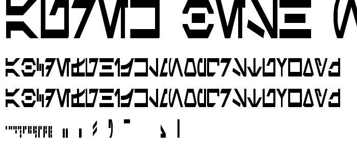 Aurek-Besh Narrow font